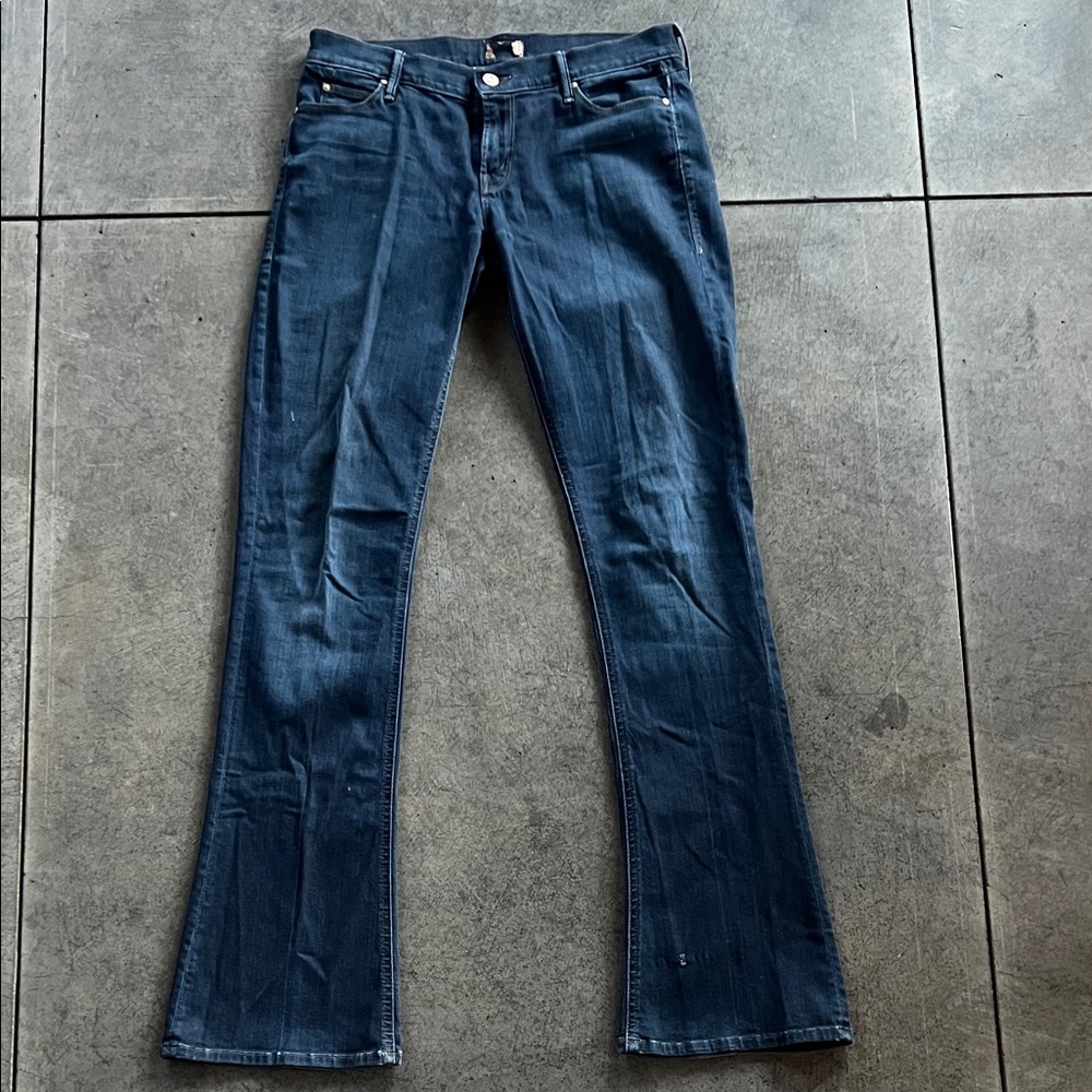 MOTHER Dark Blue Flare Jeans